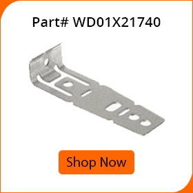 wd01x21740 part for ge electric diswasher countertop mounting bracket