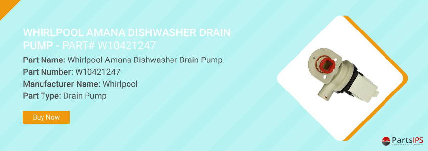 whirlpool amana dishwasher drain pump