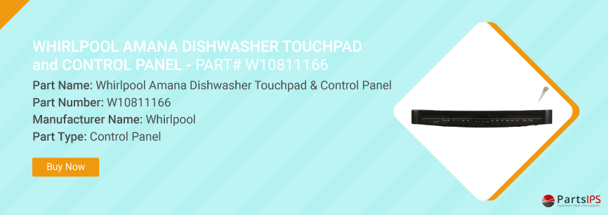 whirlpool amana dishwasher touchpad & control panel