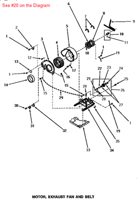 Picture of Amana SPRING,IDLER - Part# 56076