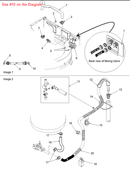 Picture of Amana strain relief adaptor - Part# 40058501