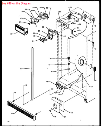 Picture of Amana UNION 5/16" X 1/4" - Part# B5706901