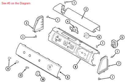 Picture of Amana KIT,DRYER TIMER - Part# R0000410