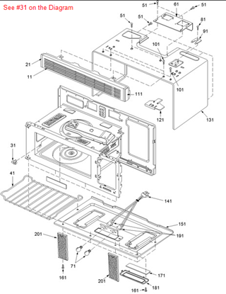 Picture of Amana HOLDER - Part# R9800384