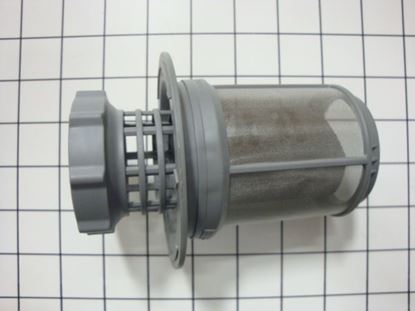 Picture of Bosch Siemens Thermador Gaggenau Dishwasher Drain and Circulation Micro Filter Basket Assembly - Part# 615079