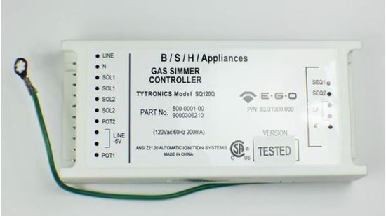 Picture of Bosch Thermador Gaggenau Siemens Stove Range Oven Cooktop Gas Simmer Controller Spark Module CONTROL UNIT - Part# 645446