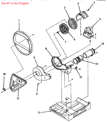 Picture of DACOR ASY, DRIVE MOTOR/SWITCH - Part# 13697