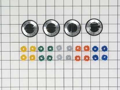 Picture of GE BRNR KNOBS 4 G92 - Part# PM3X84DS