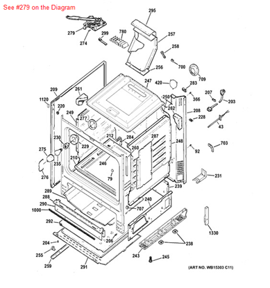 Picture of GE LATCH ASSEMBLY - Part# WB02K10141