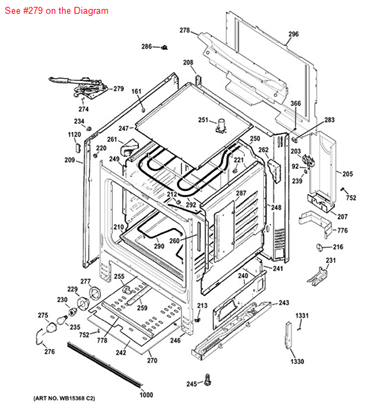 Picture of GE LATCH ASSEMBLY - Part# WB02K10149