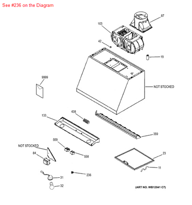 Picture of GE KNOB BK/SS - Part# WB03X10140