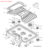 Picture of GE KNOB ASM (SS) - Part# WB03X25796