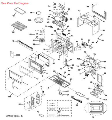 Picture of GE FILM-DOOR - Part# WB06X10332