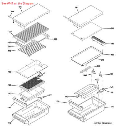 Picture of GE COVER GRIDDLE - Part# WB07K10351