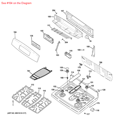 Picture of GE TRIM CONTROL - Part# WB07X20338