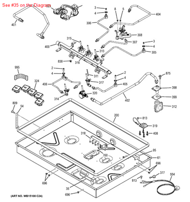 Picture of GE BUZZER (120V) - Part# WB08T10039