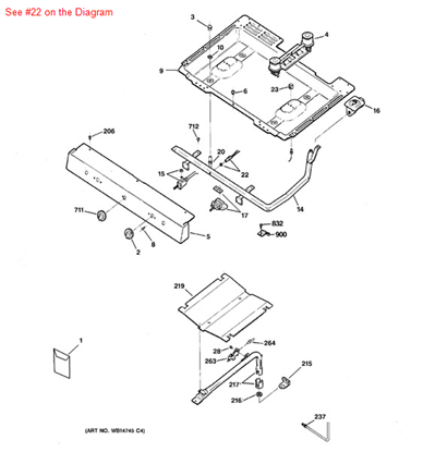 Picture of GE PILOT HARNESS ASM - Part# WB19K10049