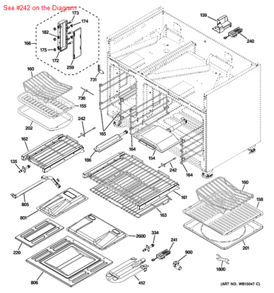 Picture of GE SENSOR ASM - Part# WB21T10019