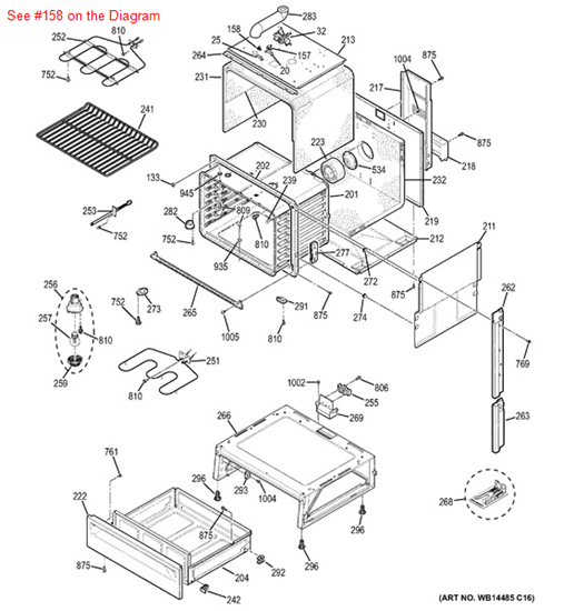 Picture of GE SWITCH LIMIT BIMETAL - Part# WB24T10118