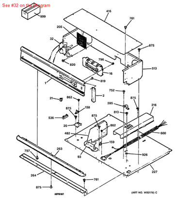 Picture of GE FAN - Part# WB26K5048