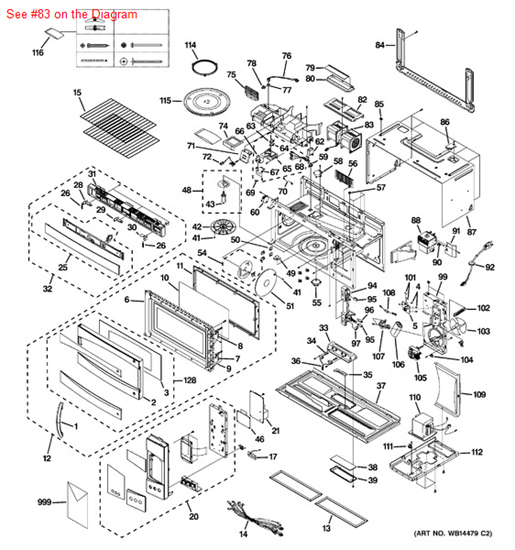 Picture of GE MOTOR VENTILATION - Part# WB26X10217