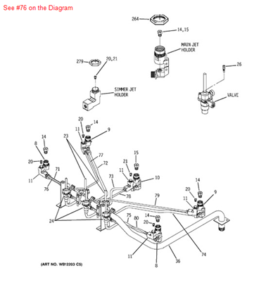 Picture of GE TUBE SIM C - Part# WB28X10039