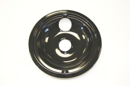 Picture of GE General Electric Hotpoint Sears Kenmore Range Stove Cook Top 8" DRIP BOWL BLACK PORCELAIN REAR BUBBLE - Part# WB31M19