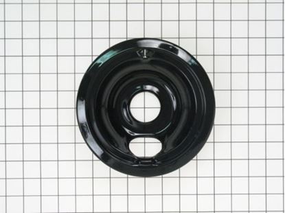 Picture of GE General Electric Hotpoint Sears Kenmore Stove Range Stove Cook Top 6" DRIP BOWL BLACK REAR BUBBLE - Part# WB31M20