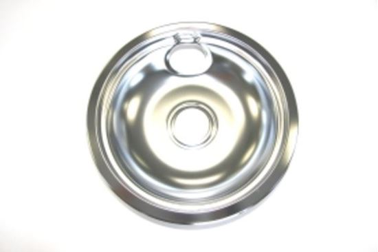 Picture of GE General Electric Hotpoint Sears Kenmore Range Stove Cook Top 8" DRIP BOWL CHROME LARGE OPENING - Part# WB32X106