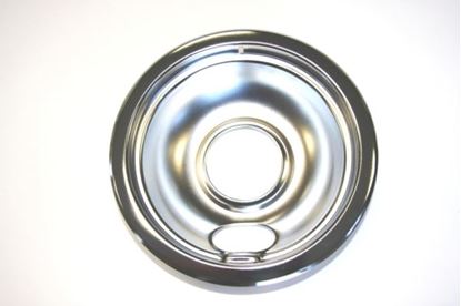 Picture of GE General Electric Hotpoint Sears Kenmore Range Stove Cook Top 6" DRIP BOWL CHROME LARGE HOLE - Part# WB32X107