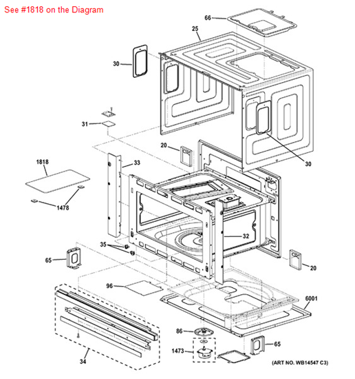 Picture of GE CERAMIC-TOP - Part# WB36X10129