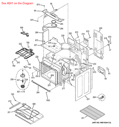 Picture of GE RACK OVEN - Part# WB48T10082