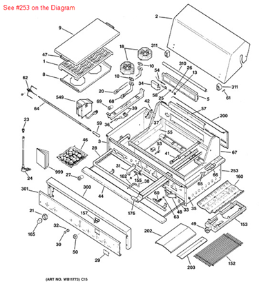 Picture of GE BURNER BOX - Part# WB49X10012