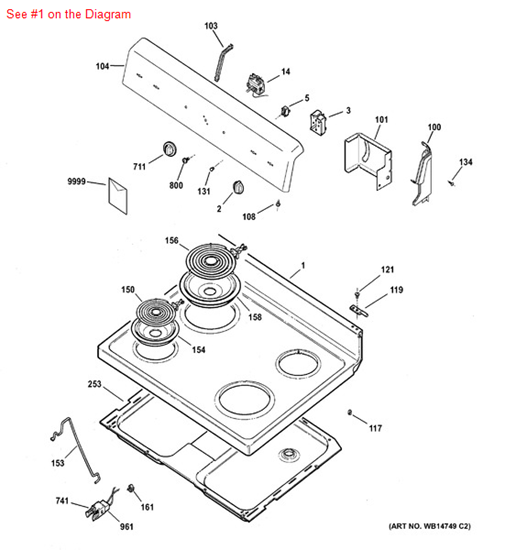 Picture of GE COOKTOP BISQUE - Part# WB62K10081