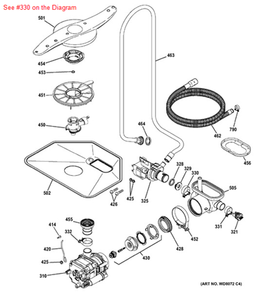 Picture of GE CLAMP - Part# WD01X10103