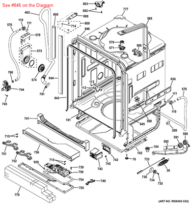 Picture of GE TRIM TUB - Part# WD08X20200