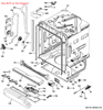 Picture of GE UPPER SPRAY ARM ASSM - Part# WD22X10088