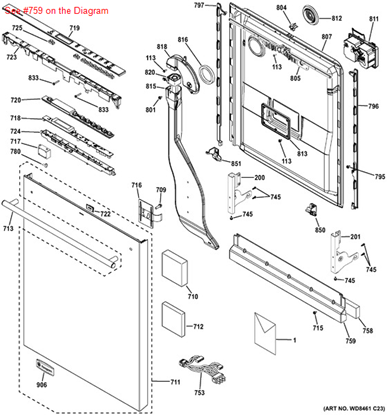 Picture of GE TOE KICK - Part# WD27X20395