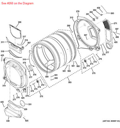 Picture of GE MIST NOZZLE - Part# WE01X10394