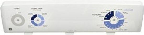 Picture of GE General Electric RCA Hotpoint Sears Kenmore Clothes Dryer BACKSPLASH CONTROL PANEL WITH GRAPHICS - WHITE - Part# WE19M1678