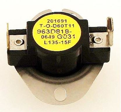 Picture of GE General Electric RCA Hotpoint Sears Kenmore Clothes Dryer Thermostat L135 - Part# WE4X601