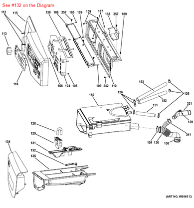 Picture of GE DRAWER LATCH LEVEL - Part# WH01X10245