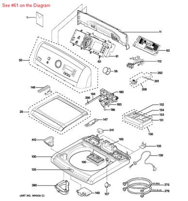 Picture of GE INVERTER BOARD - Part# WH12X10506