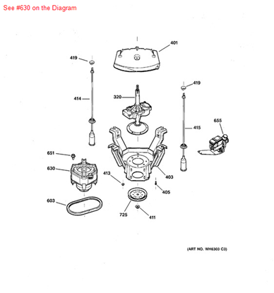 Picture of GE MOTOR - Part# WH20X10017