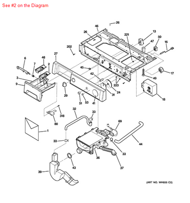 Picture of GE COVER SOFTEN - Part# WH41X10001