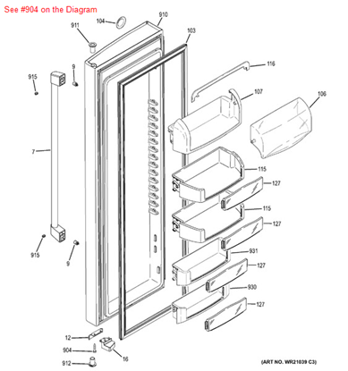 Picture of GE SCR 10-16 - Part# WR01X10611