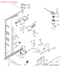 Picture of HINGE TOP & PIN FF - Part# WR13X10215