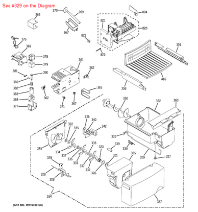 Picture of GE WIRE ACTUATOR DISP - Part# WR17X11403