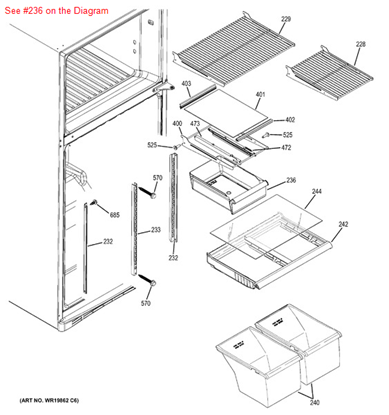 Picture of GE PAN SNACK - Part# WR32X10473