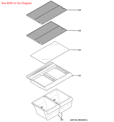 Picture of GE SHELF WIRE FF - Part# WR71X21181